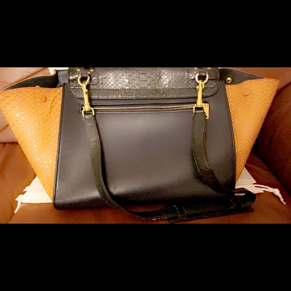 Celine Trapeze Leather Python bag - Picture 1 of 6
